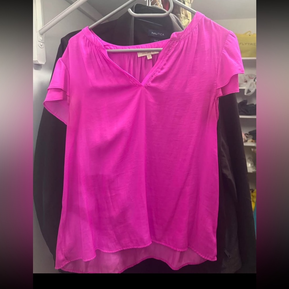 Women’s hot pink blouse, size small